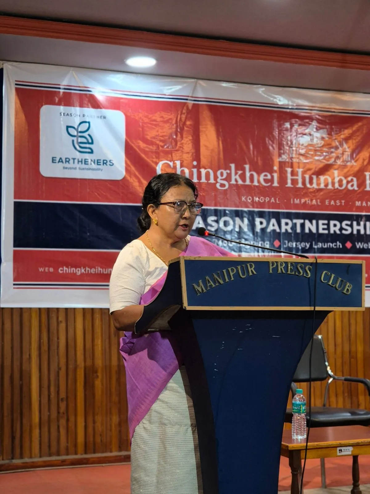 President Thoudam Thoinu Devi speaks for the club, 07-10-2026.